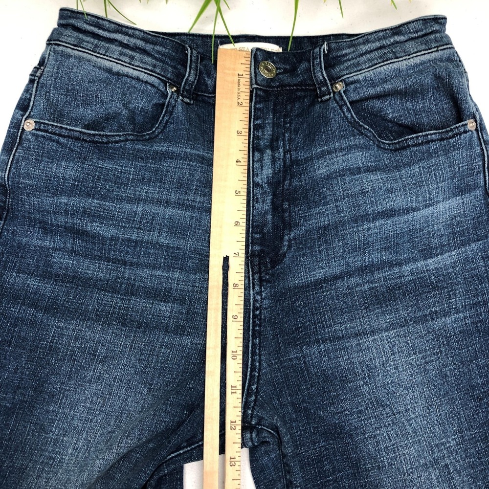 Chelsea & Violet Flare Jeans Womens 28 Blue Medium Wash High Rise Stretch Denim - Picture 8 of 12